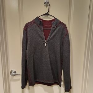 Reversible Quarter Zip Sweater
